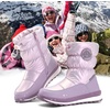 image:imageK KomForme Kids Insulated Fur Lined Warm Snow BootsPearl Purple