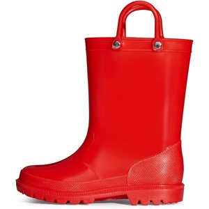 image:imageK KomForme Kids Girls amp Boys Rain Boots with Easyon Handles Outdoors  Waterproof PVCRed