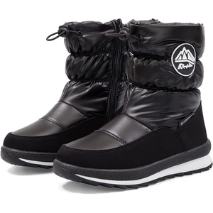 image:imageK KomForme Kids Insulated Fur Lined Warm Snow BootsBlack Pearl Cloth