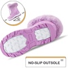 image:imageGirls Bungee Lacing Glitter Snow BootsPastel Purple