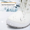 image:imageGirls Bungee Lacing Glitter Snow BootsWhite