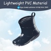 image:imageToddler Rain Boots Baby Easyon Rain Shoes for BoyampGirl  Waterproof PVCNavy
