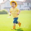 image:imageToddler Rain Boots Baby Easyon Rain Shoes for BoyampGirl  Waterproof PVCYellow