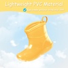 image:imageToddler Rain Boots Baby Easyon Rain Shoes for BoyampGirl  Waterproof PVCYellow