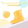 image:imageToddler Rain Boots Baby Easyon Rain Shoes for BoyampGirl  Waterproof PVCYellow