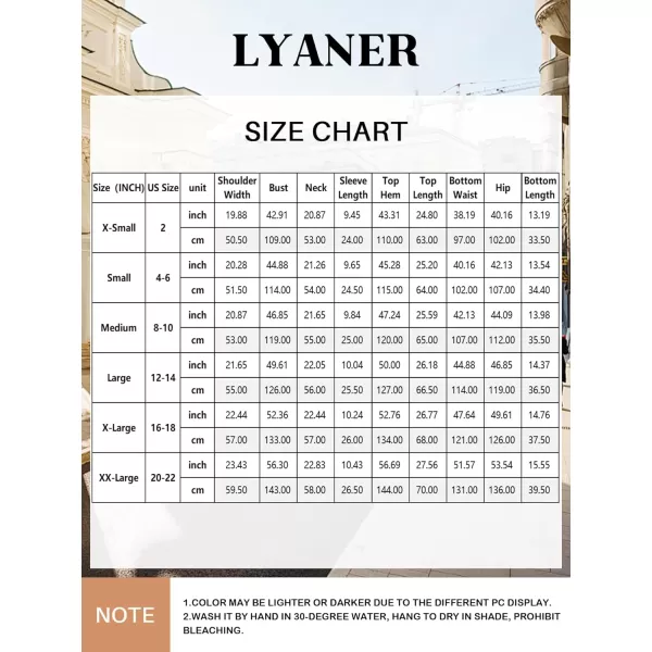 LYANER Pajamas Sets for Women 2 Piece Short Sleeve Shirt with Shorts Set PJS Sleepwear Soft Loungwear