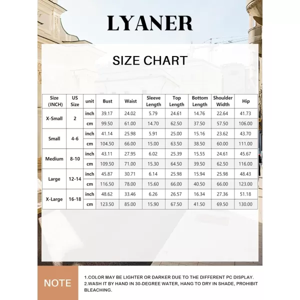 LYANER Women's 2 Piece Satin Sleepwear Short Sleeve Button Top and Shorts Pajama Set Loungewear