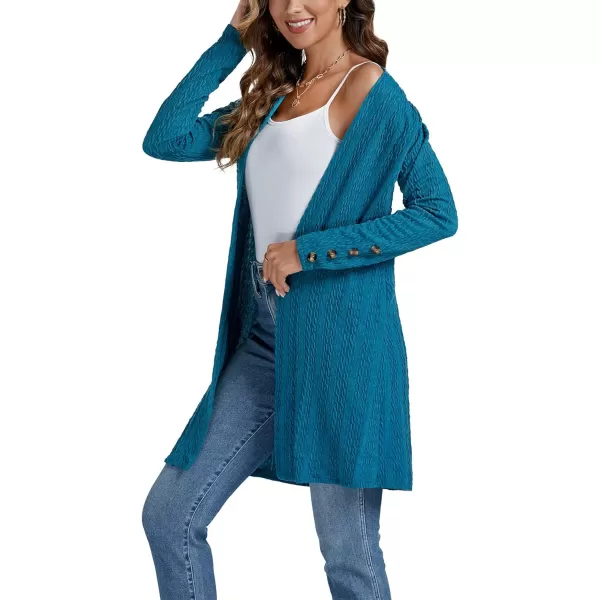 LYANER Women's 2023 Fall Casual Long Sleeve Open Front Sweater Knit Cardigans