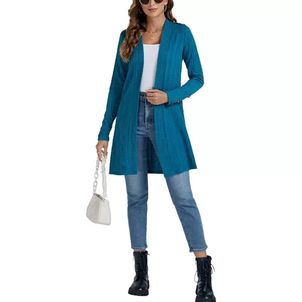 LYANER Women's 2023 Fall Casual Long Sleeve Open Front Sweater Knit Cardigans