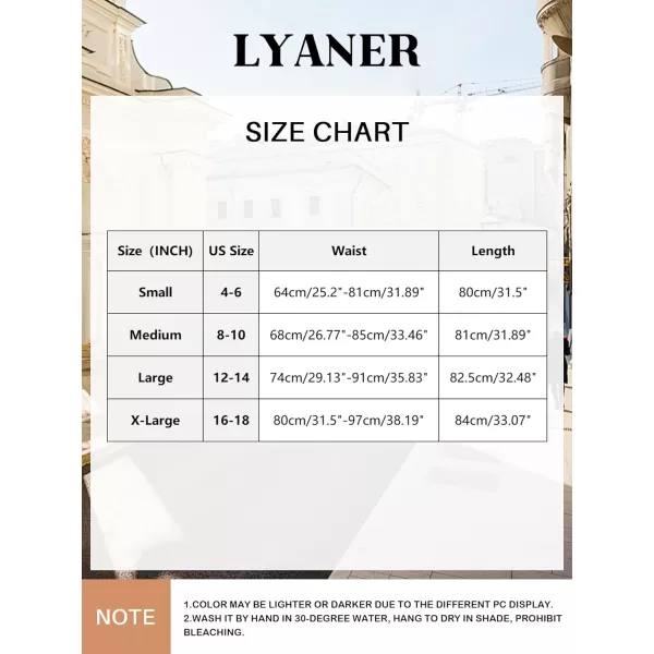 LYANER Women's Button Front Hight Waist Asymmetrical Hem A-Line Midi Skirt with Belt