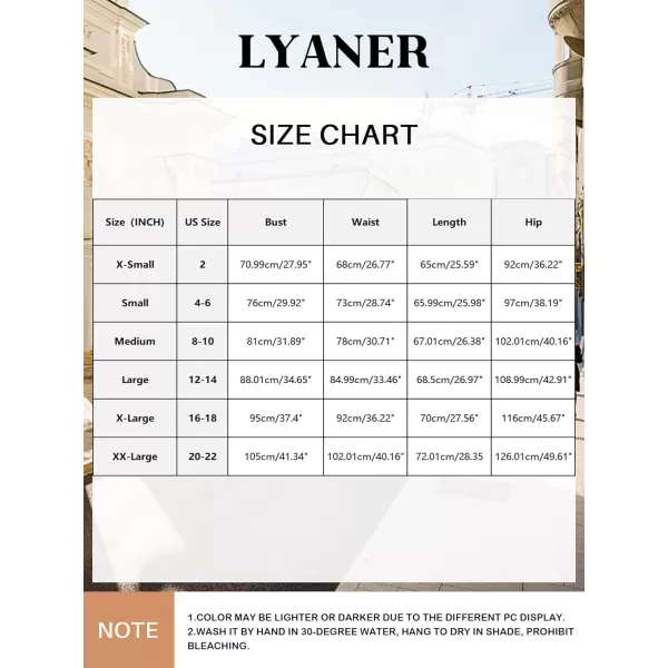LYANER Women's Casual Crewneck Long Sleeve Loose Fit Midi Dress with Pocket