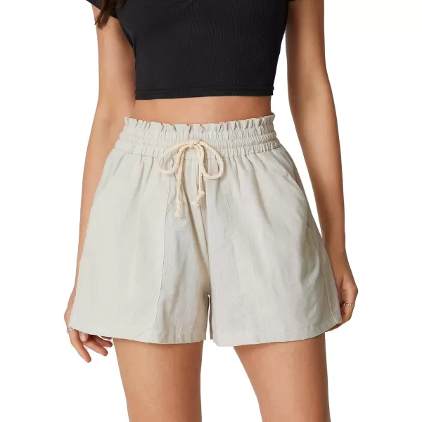 LYANER Women's Casual Drawstring Shorts Elastic Waist Side Pockets Athletic Shorts
