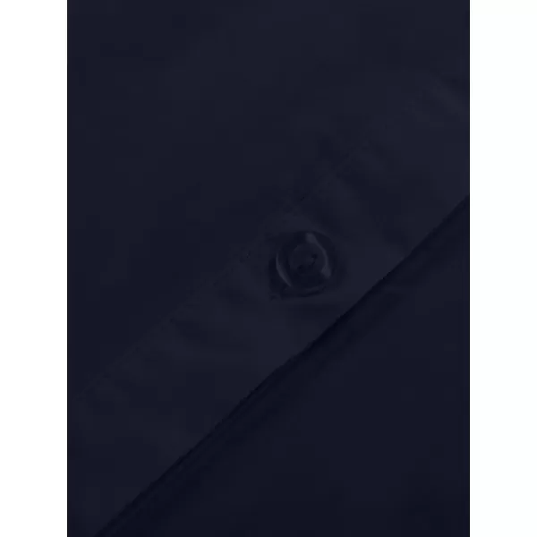 LYANER Women's Casual Shirt Dress Collar V Neck Button Down Loose Long Sleeve Mini Dresses