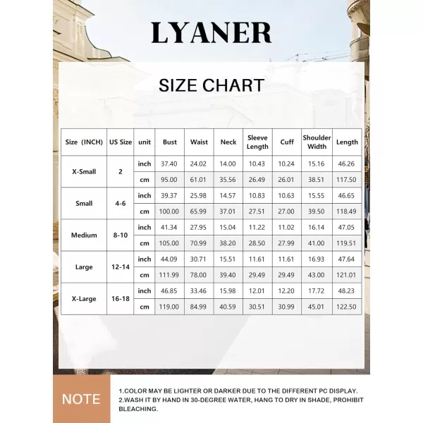 LYANER Women's Casual Striped Print V Neck Puff Short Sleeve Ruffle Hem Midi Dress