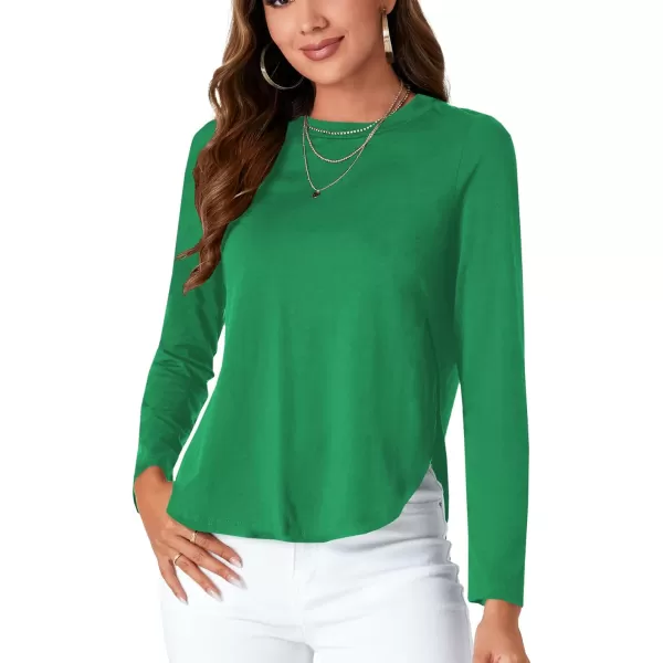 LYANER Women's Casual V Neck Puff Short Sleeve Shirt Blouses Tunic Top