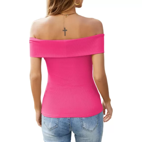 LYANER Women's Casual V Neck Puff Short Sleeve Shirt Blouses Tunic Top