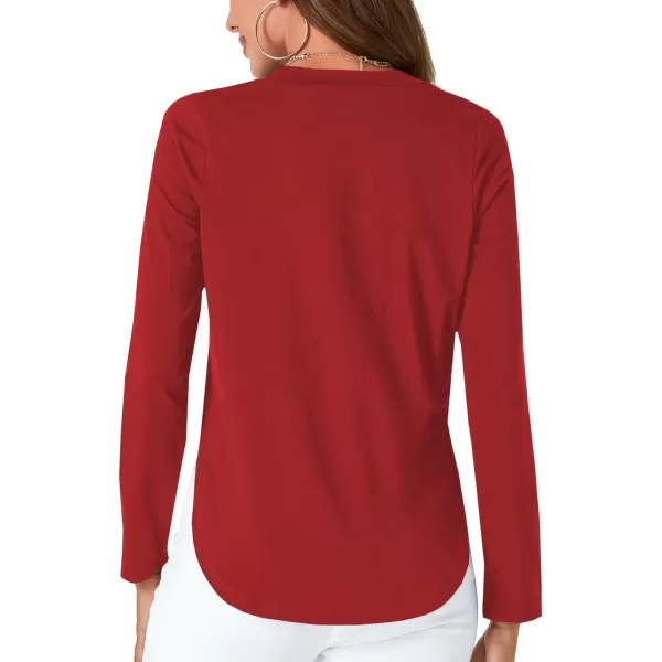 LYANER Women's Casual V Neck Puff Short Sleeve Shirt Blouses Tunic Top