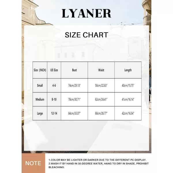 LYANER Women's Casual V Neck Ribbed Knit Short Sleeve Crop Top Slim Fitted T-Shirt Tee