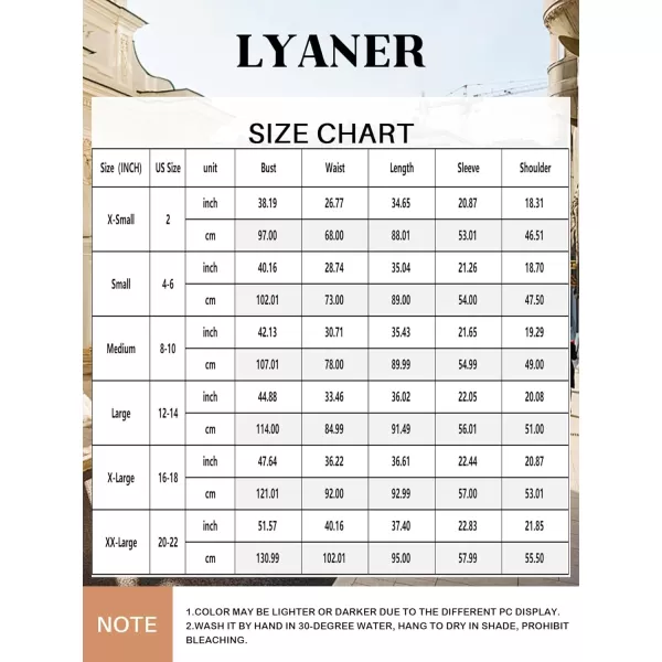 LYANER Women's Collar Buttons Down Pleated Long Sleeve Flared Mini Shirt Dress
