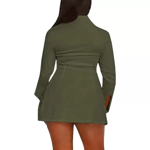 LYANER Women's Collar V Neck Long Sleeve Button Down Slit Hem Long Shirt Blouse Top