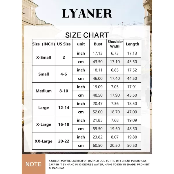 LYANER Women's Collar V Neck Wrap Front Cross Tie Back Cap Sleeve Crop Top Blouse