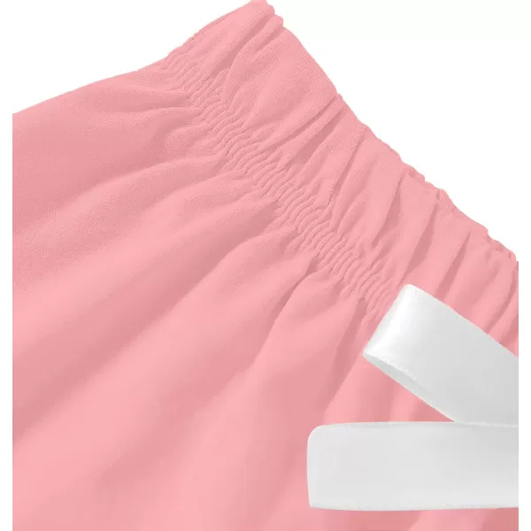 LYANER Women's Cotton Pajamas Set Button Short Sleeve Shirt with Shorts Set PJs Loungewear