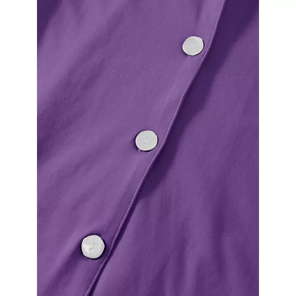 LYANER Women's Cotton Pajamas Set Button Short Sleeve Shirt with Shorts Set PJs Loungewear