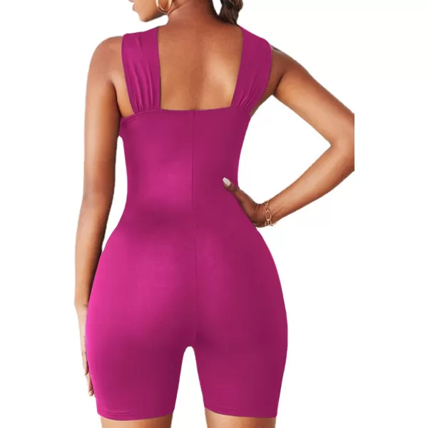 LYANER Women's Cut Out Crisscross Wrap Short Jumpsuit Bodysuit One Piece Catsuit