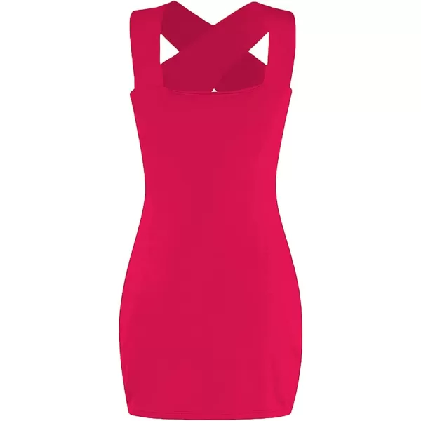 LYANER Women's Cut Out Halter Wrap Sexy Bodycon Party Sleeveless Tank Mini Dress