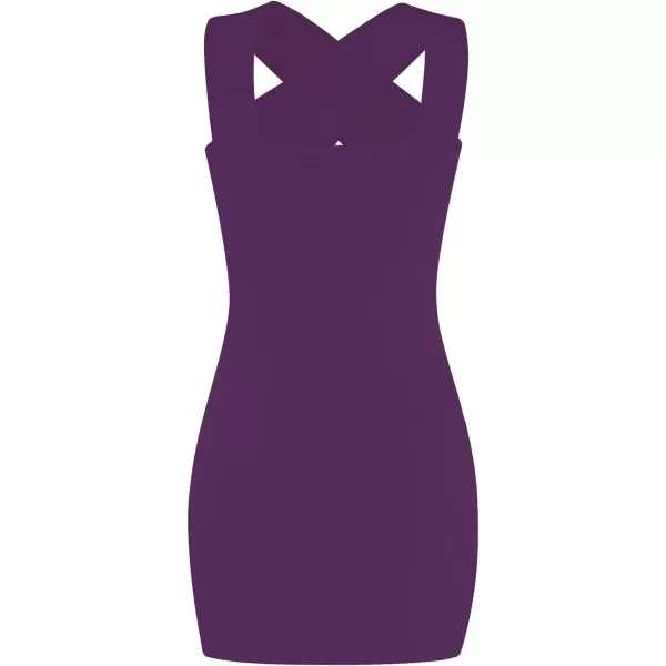 LYANER Women's Cut Out Halter Wrap Sexy Bodycon Party Sleeveless Tank Mini Dress