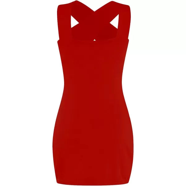 LYANER Women's Cut Out Halter Wrap Sexy Bodycon Party Sleeveless Tank Mini Dress