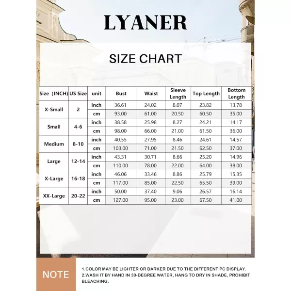 LYANER Women's Cute Pajama Sets Short Sleeve Comfy Sleepwear Top and Shorts 2 Piece PJ Sets
