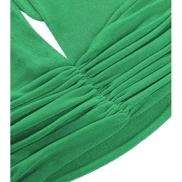LYANER Women's Deep V Neck Halter Crop Top Tie Back Sleeveless Backless Cami