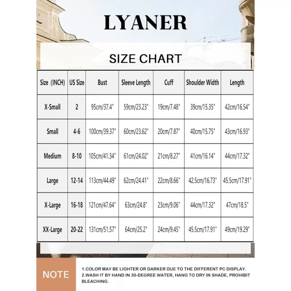 LYANER Women's Deep V Neck Tie Front Knot Long Sleeve Sexy Wrap Crop Top Blouse
