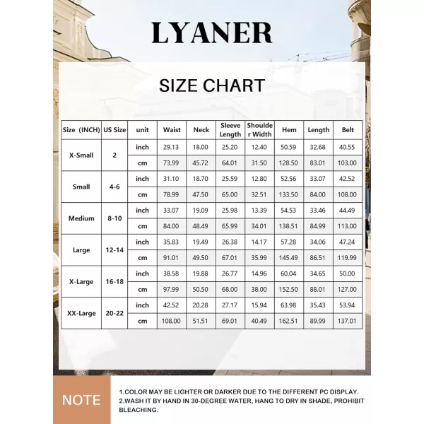 LYANER Women's Elegant Collar V Neck Lace Long Sleeve Blazer Mini Dress with Belt