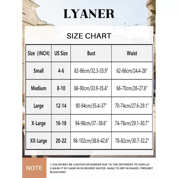 LYANER Women's Floral Lace Scallop V Neck Sleeveless Sheer Sexy Tank Top Blouse