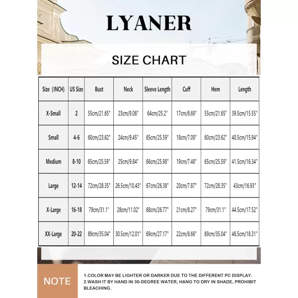 LYANER Women's Frill Smock Retro Square Neck Long Sleeve Shirred Blouse Tops