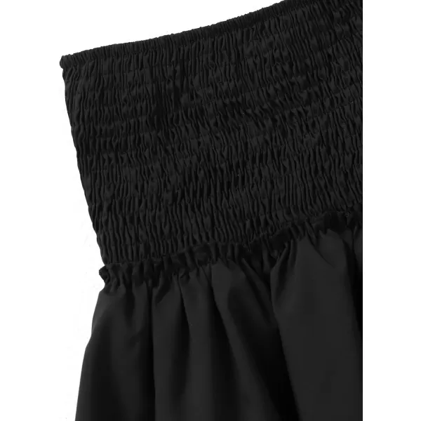 LYANER Women's High Waist Tiered Layer Ruched Ruffle Hem Floral Printed Mini Skirt