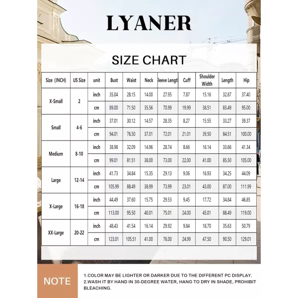 LYANER Women's Lapel Collar Buttons Down Side Slit Long Sleeve Mini Shirt Dress