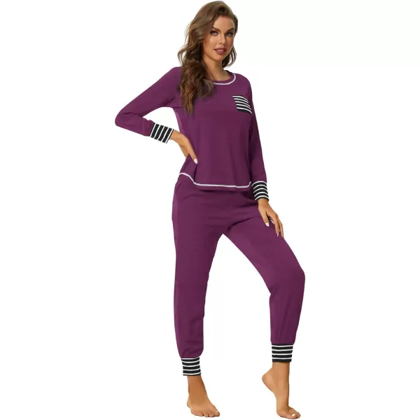LYANER Women’s Long Sleeve Pajamas with Pants Sleepwear Loungewear Pjs Set