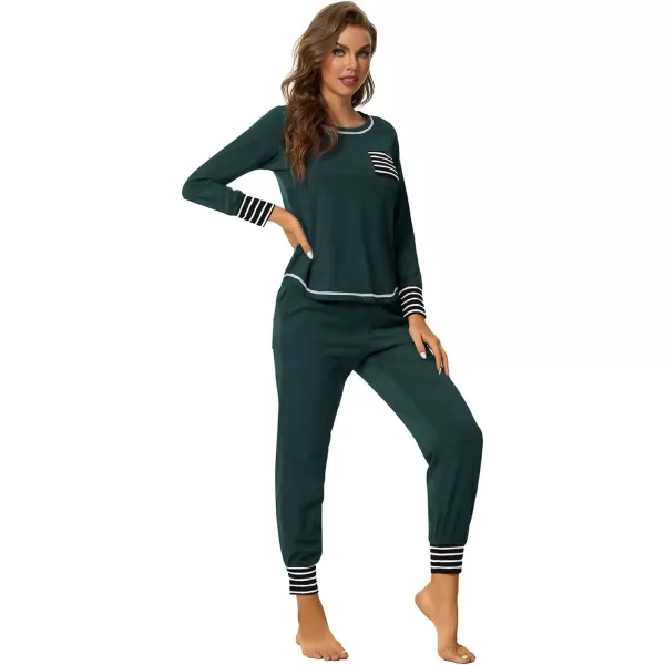 LYANER Women’s Long Sleeve Pajamas with Pants Sleepwear Loungewear Pjs Set