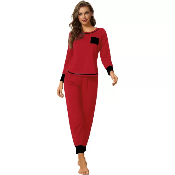 LYANER Women’s Long Sleeve Pajamas with Pants Sleepwear Loungewear Pjs Set