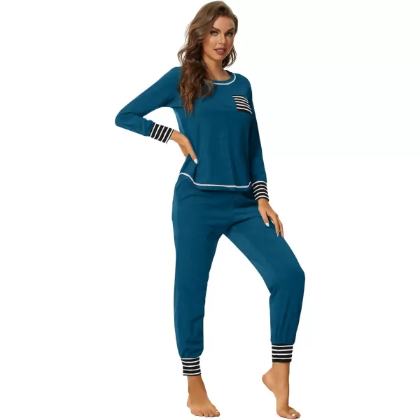 LYANER Women’s Long Sleeve Pajamas with Pants Sleepwear Loungewear Pjs Set