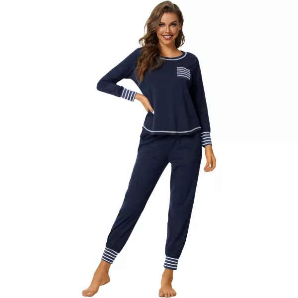 LYANER Women’s Long Sleeve Pajamas with Pants Sleepwear Loungewear Pjs Set