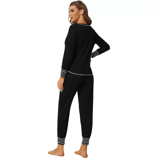 LYANER Women’s Long Sleeve Pajamas with Pants Sleepwear Loungewear Pjs Set