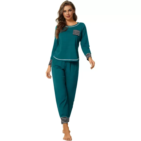 LYANER Women’s Long Sleeve Pajamas with Pants Sleepwear Loungewear Pjs Set