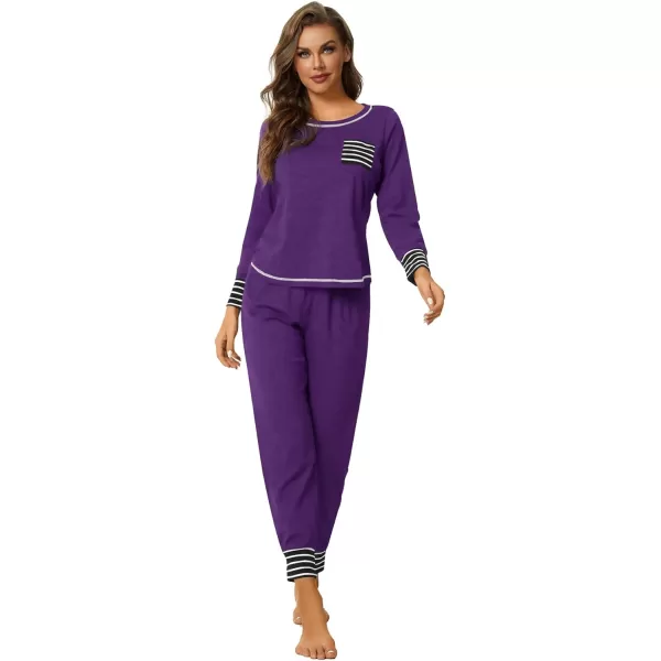 LYANER Women’s Long Sleeve Pajamas with Pants Sleepwear Loungewear Pjs Set