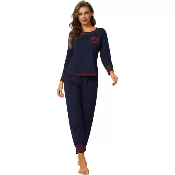 LYANER Women’s Long Sleeve Pajamas with Pants Sleepwear Loungewear Pjs Set