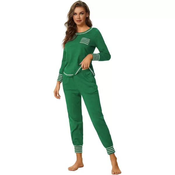 LYANER Women’s Long Sleeve Pajamas with Pants Sleepwear Loungewear Pjs Set
