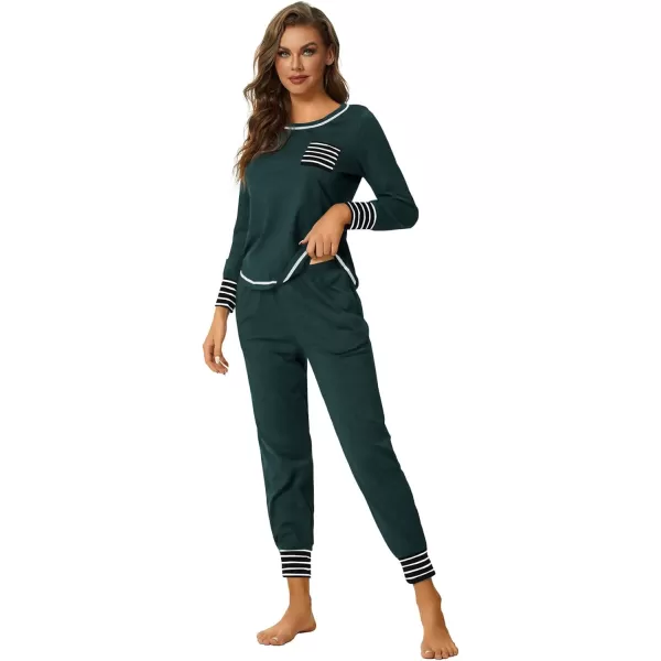 LYANER Women’s Long Sleeve Pajamas with Pants Sleepwear Loungewear Pjs Set